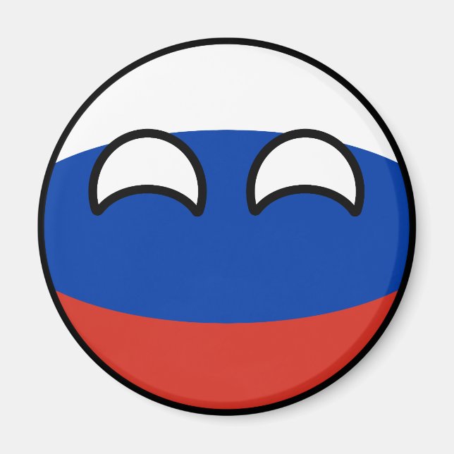 Aimant Drôle Trending Geeky Russia Countryball (Devant)