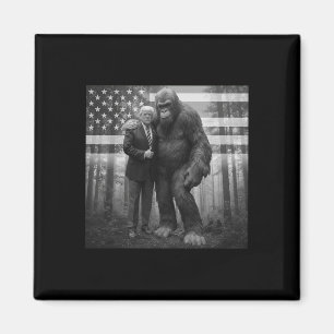 Aimant Drôle Trump Bigfoot Sasquatch Complot Paranormal