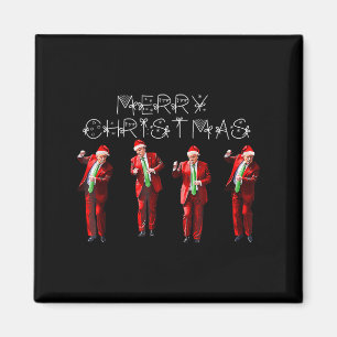 Aimant Drôle Trump Danse Santa Claus Noël Noël Noël Noël 