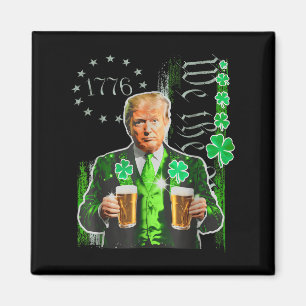 Aimant Drôle Trump Jour de la Saint Patrick Nous Le Peupl