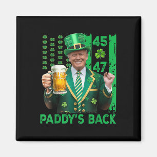 Aimant Drôle Trump Paddys Back 45 47 Jour de la Saint Pat