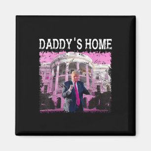 Aimant Drôle Trump Pink Daddys Home, Trump 2024 Take