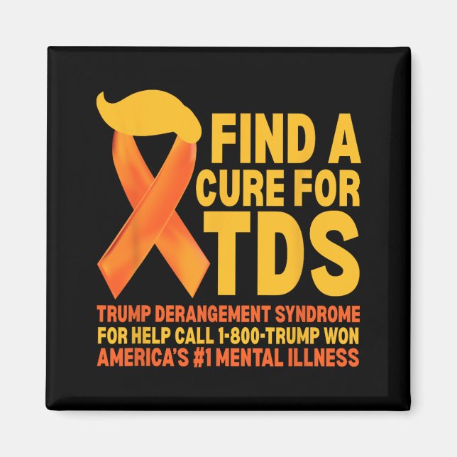 Aimant Drôle Trump - Syndrome De Dérangation Tds - Sensib (Devant)