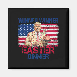 Aimant Drôle Trump vainqueur Dîner de Pâques Jour de Pâqu