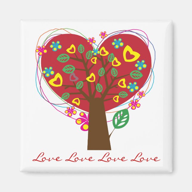 Aimant du coeur L'aimant personnalisé de Valentine (Devant)