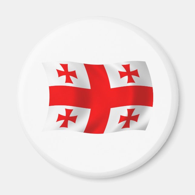 Aimant du drapeau de Géorgie (Devant)