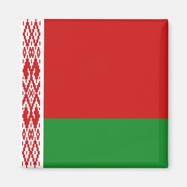 Aimant du drapeau de la Biélorussie (Devant)
