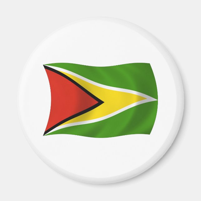 Aimant du drapeau de la Guyane (Devant)