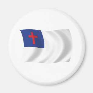 Aimant du drapeau de la religion chrétienne