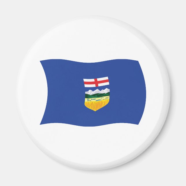 Aimant du drapeau de l'Alberta (Devant)