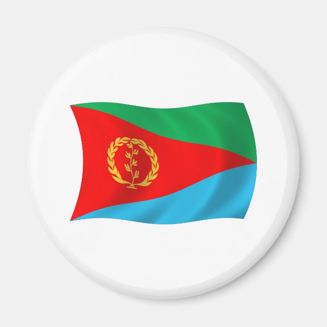 Aimant du drapeau de l'Érythrée (Devant)