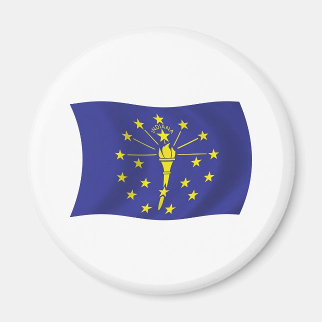 Aimant du drapeau de l'Indiana (Devant)