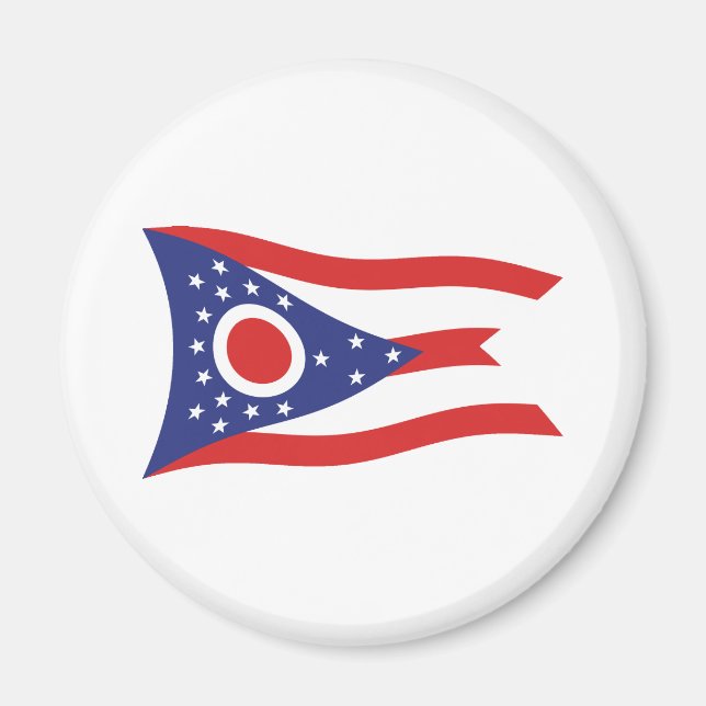 Aimant du drapeau de l'Ohio (Devant)