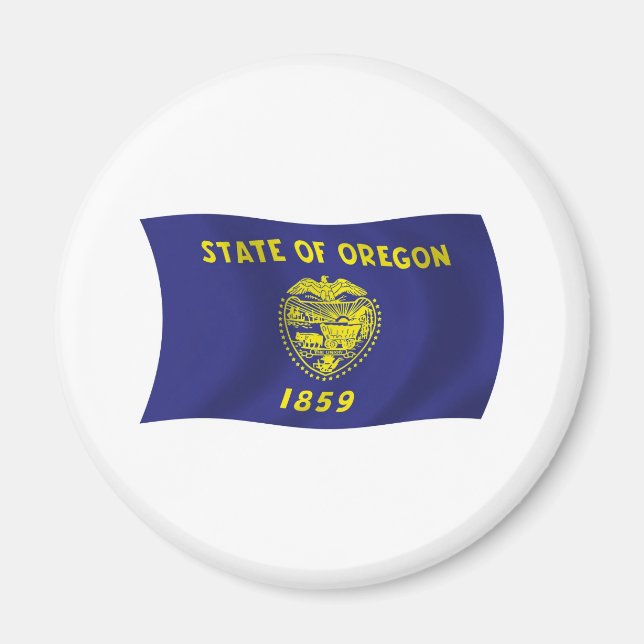 Aimant du drapeau de l'Oregon (Devant)