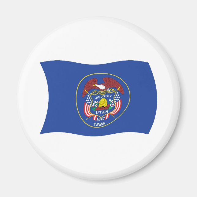 Aimant du drapeau de l'Utah (Devant)