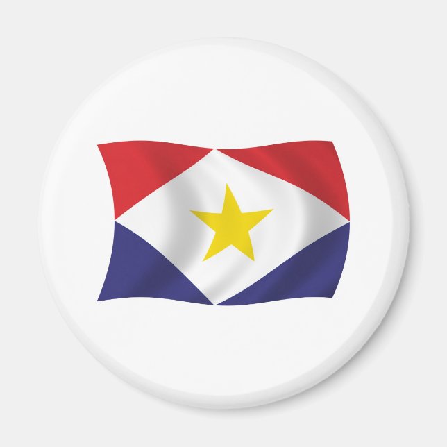 Aimant du drapeau de Saba (Devant)