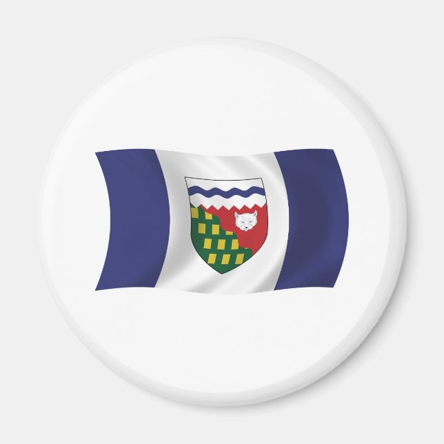 Aimant du drapeau des Territoires du Nord-Ouest (Devant)