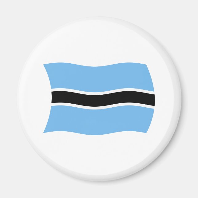 Aimant du drapeau du Botswana (Devant)