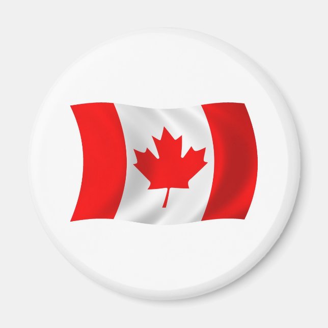 Aimant du drapeau du Canada (Devant)