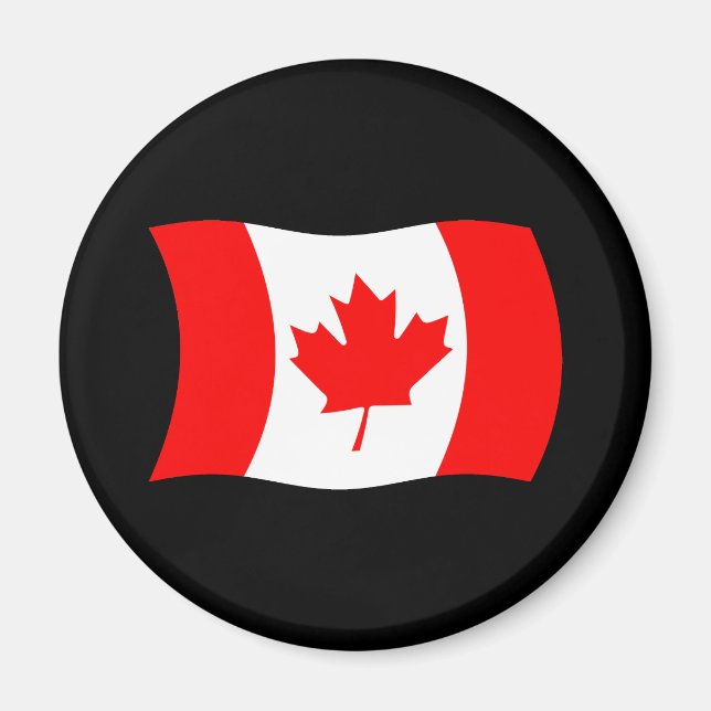 Aimant du drapeau du Canada (Devant)