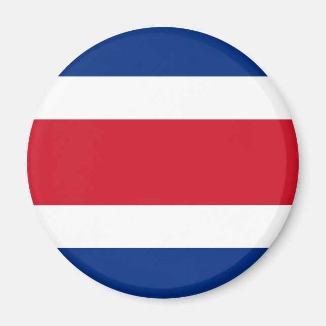 Aimant du drapeau du Costa Rica (Devant)