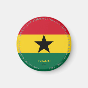 Aimant du drapeau du Ghana