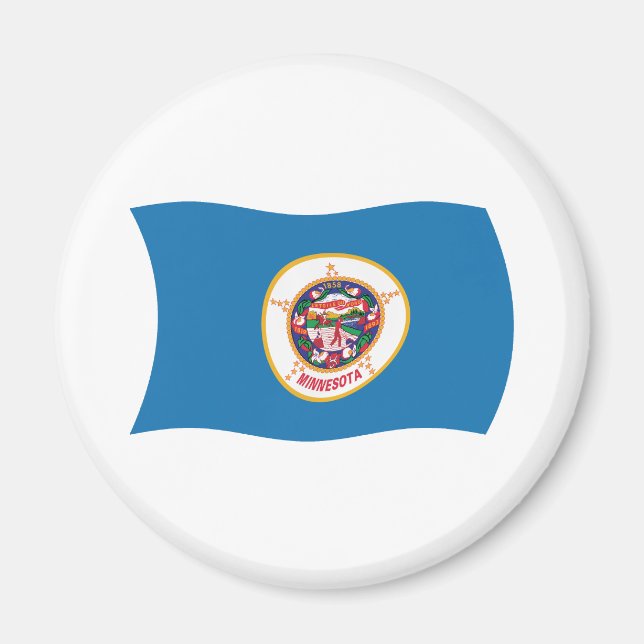 Aimant du drapeau du Minnesota (Devant)
