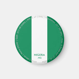 Aimant du drapeau du Nigeria