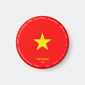 Aimant du drapeau du Vietnam