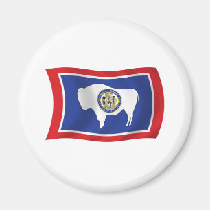 Aimant du drapeau du Wyoming
