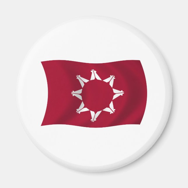 Aimant du drapeau Lakota Oglala (Devant)