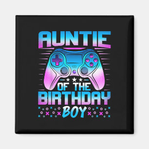 Aimant Du garçon d'anniversaire - Jeu vidéo d'anniversair