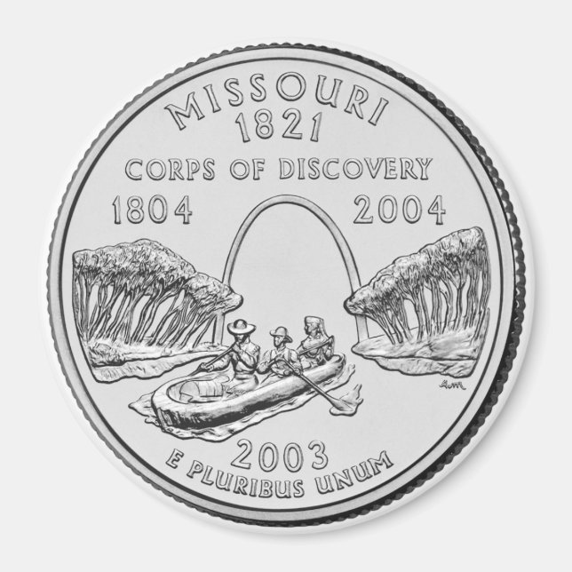 Aimant du Missouri State Quarter 2003 (Devant)