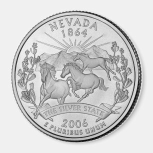Aimant du Nevada State Quarter 2006