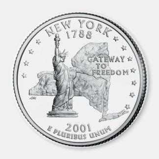 Aimant du New York State Quarter 2001