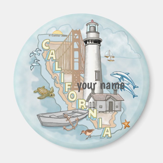 Aimant du phare de Californie (Devant)
