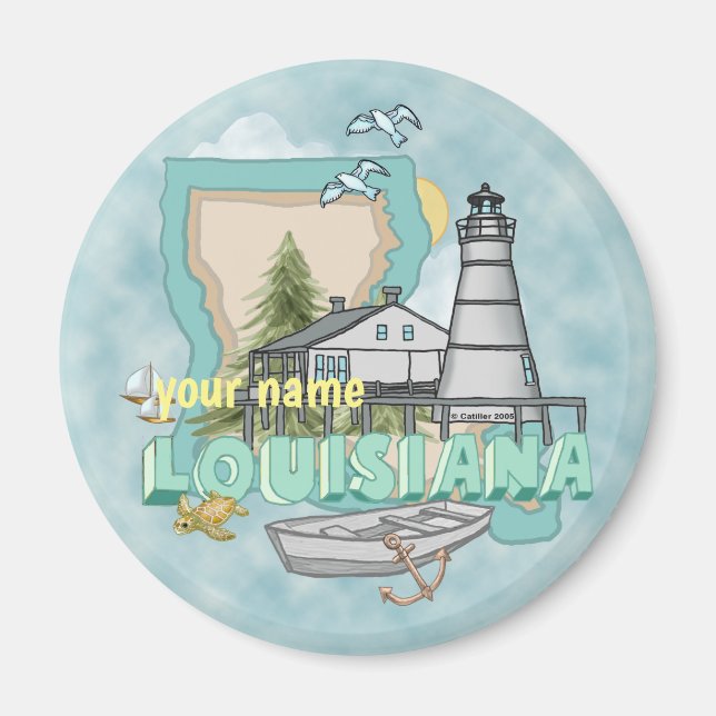 Aimant du phare de Louisiane (Devant)