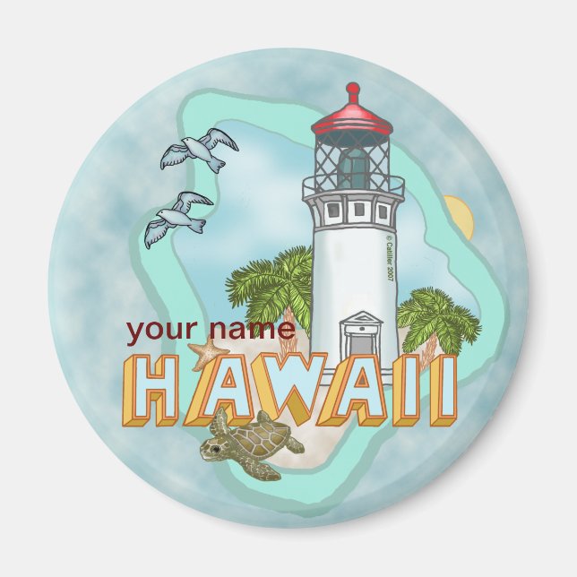 Aimant du phare d'Hawaii (Devant)