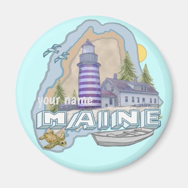 Aimant du phare du Maine (Devant)