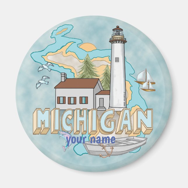 aimant du phare du Michigan (Devant)