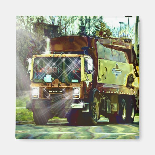 Aimant du PILOTE DE CONDUITE DE REFUSE DE CAMION D (Devant)