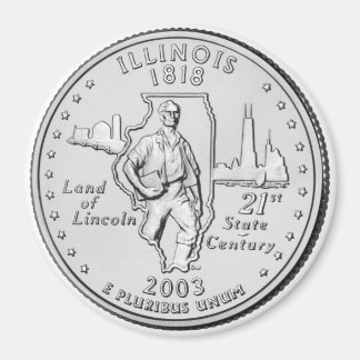 Aimant du quartier d'état de l'Illinois 2003