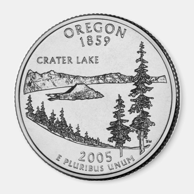 Aimant du quartier d'état de l'Oregon 2005 (Devant)