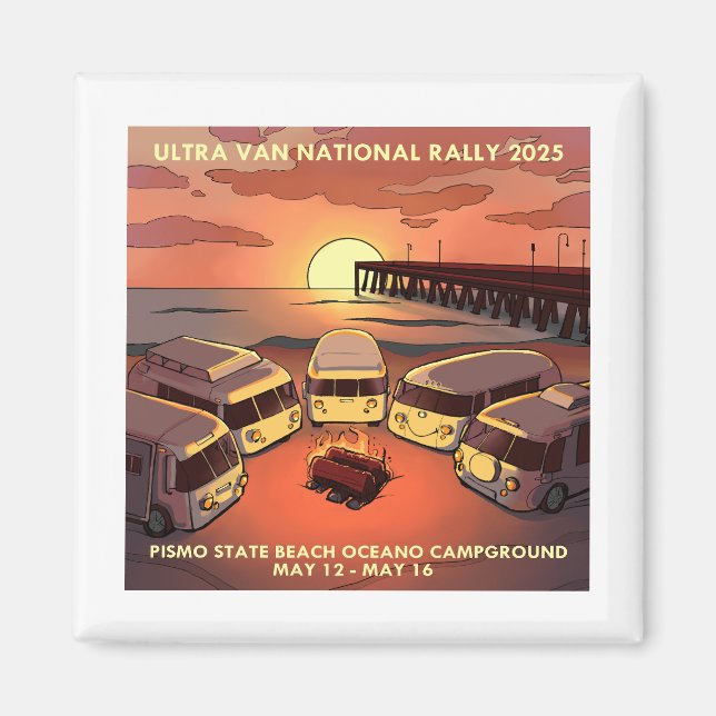 Aimant du rallye national 2025 (Devant)