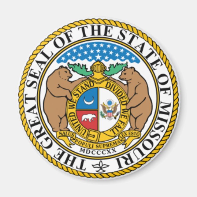 Aimant du sceau d'état du Missouri (Devant)