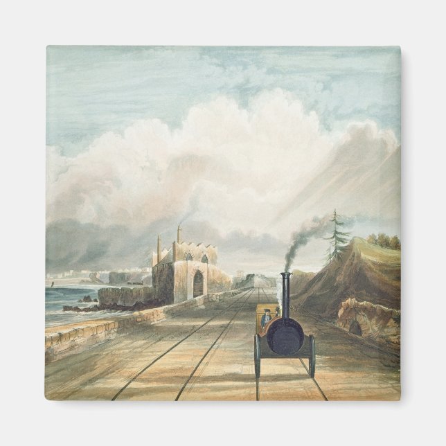 Aimant Dublin and Kingstown Railway : From the Footbridge (Devant)