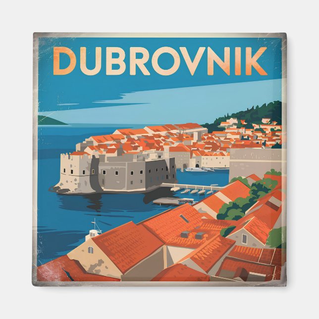 Aimant Dubrovnik vintage (Devant)