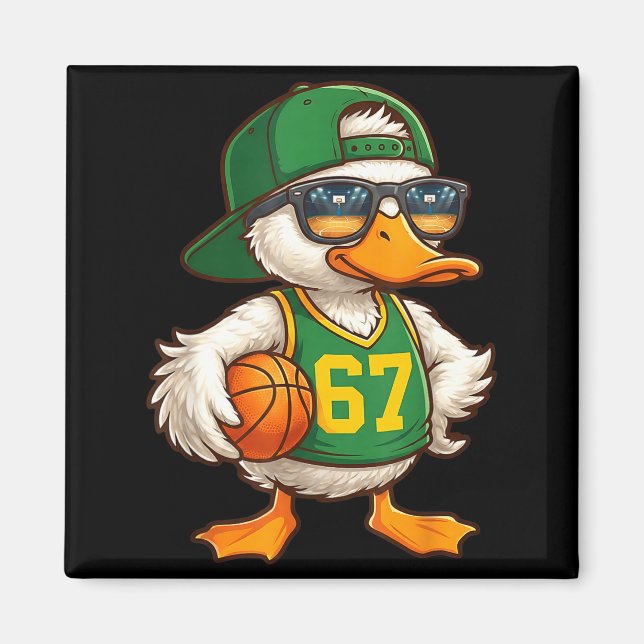 Aimant Duck Basketball 67 Gen Alpha Slang Srts Men Boys K (Devant)