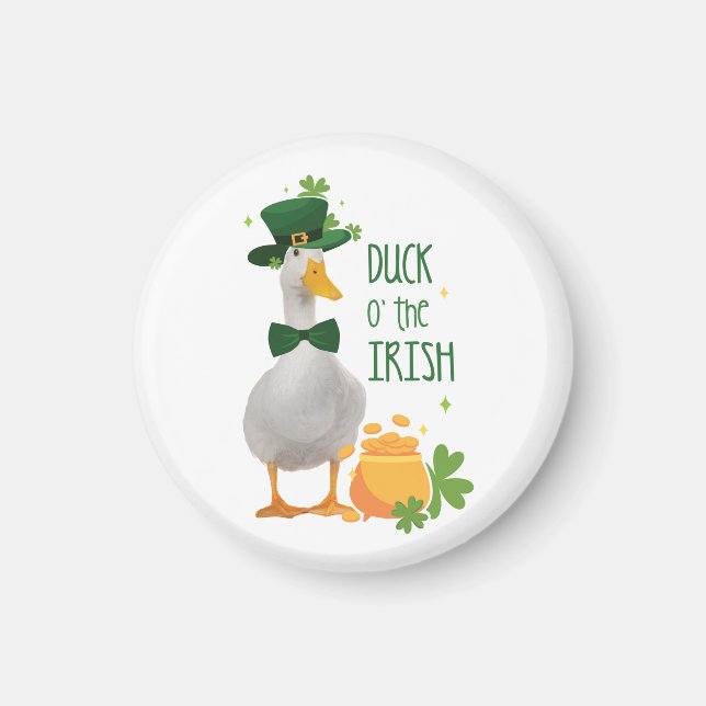 Aimant Duck o' the Irish St. Patricks Day (Devant)