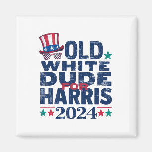 Aimant Dude Blanc Pour Kamala-harris Première Présidente